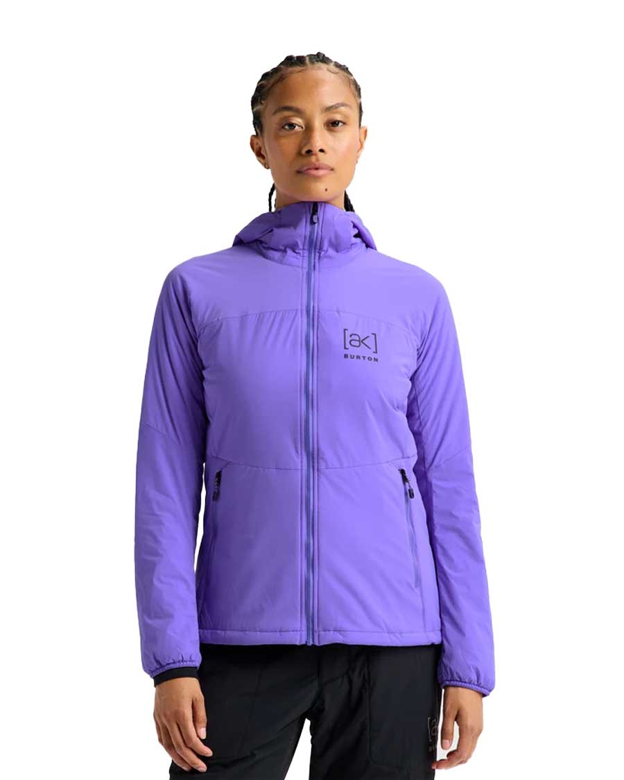 Burton Women's [ak] Helium Hooded Stretch Insulated Jacket Purple Voltage 2027