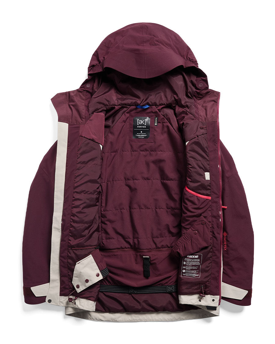 Burton Women's [ak] Swash Synth Ins Gore-Tex 2L Jkt Rum Raisin/Gray 2027