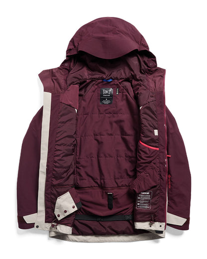 Burton Women's [ak] Swash Synth Ins Gore-Tex 2L Jkt Rum Raisin/Gray 2027