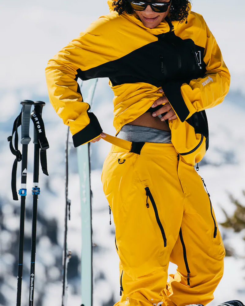 Burton Women's [ak] Tuvak Gore-Tex 3L Pant Goldenrod/True Black