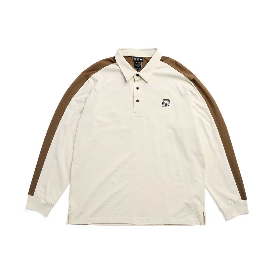 Burton x Zeb Long Sleeve Rugby Shirt Lunar Sand/Earth Ship Brown 2027