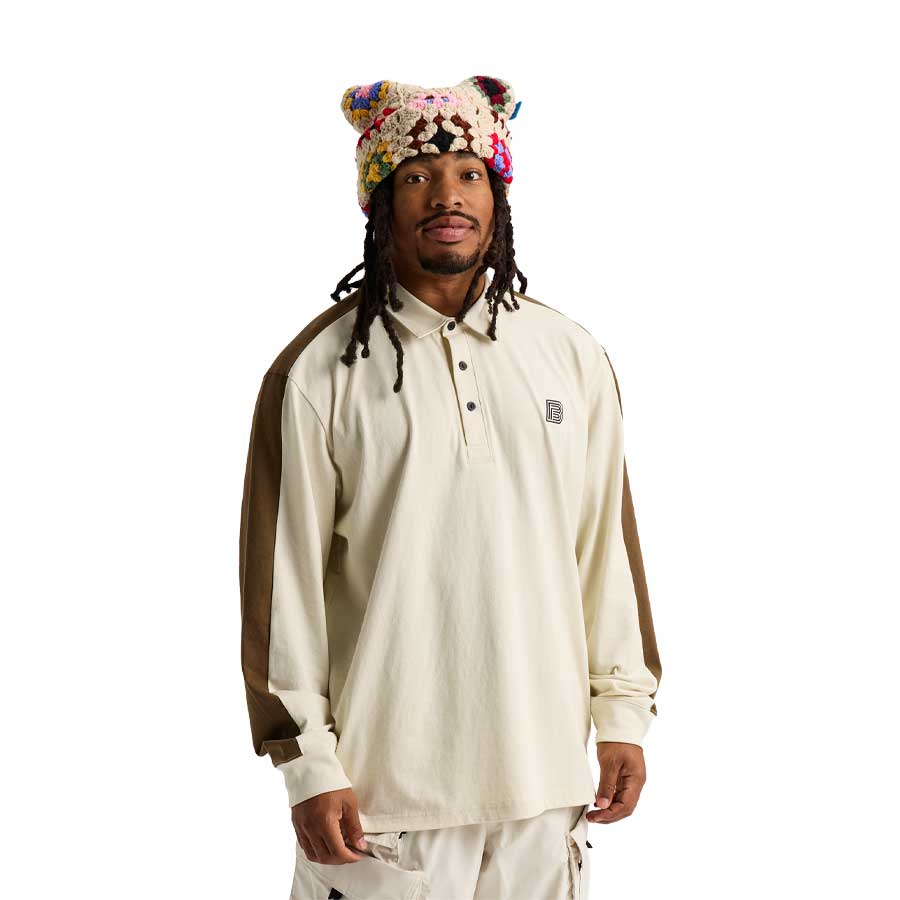 Burton x Zeb Long Sleeve Rugby Shirt Lunar Sand/Earth Ship Brown 2027