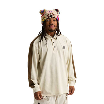 Burton x Zeb Long Sleeve Rugby Shirt Lunar Sand/Earth Ship Brown 2027