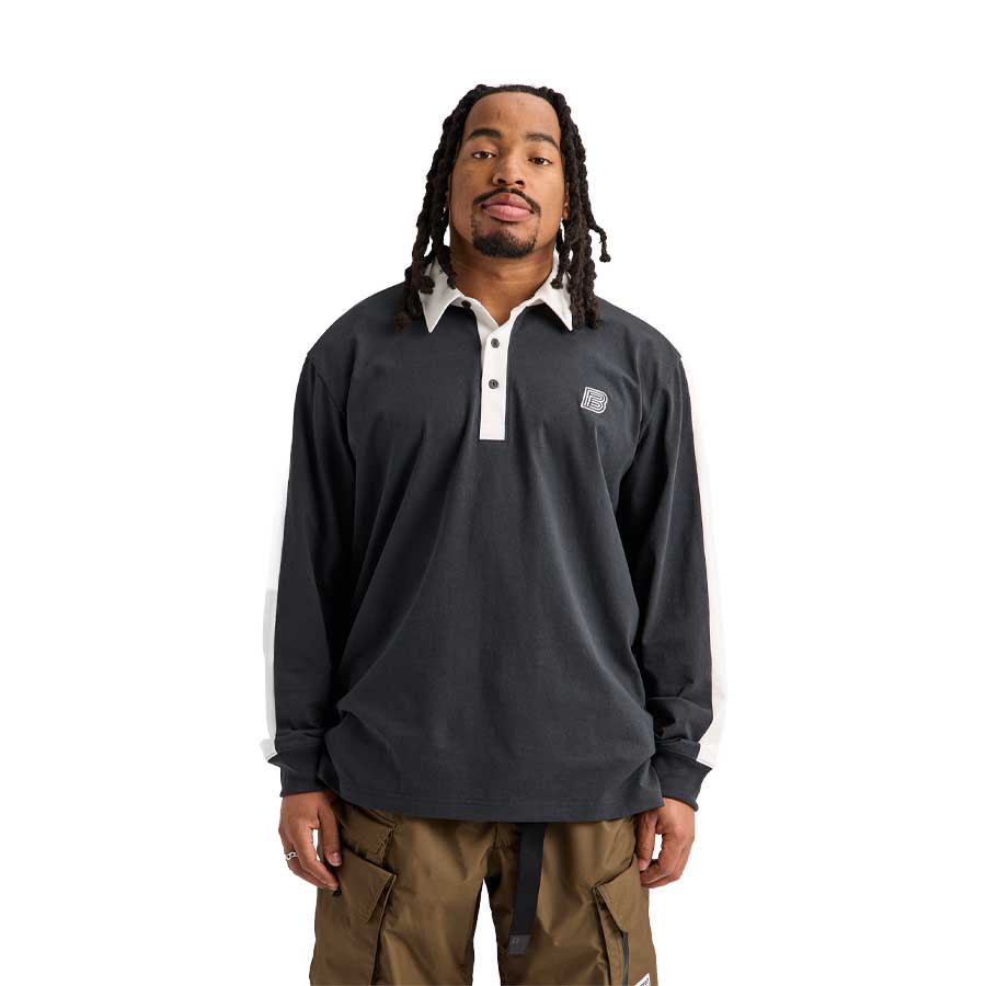 Burton x Zeb Long Sleeve Rugby Shirt True Black/Stout White 2027
