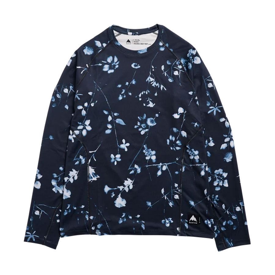 Burton Men's Synthetic Midweight Base Layer Crew Cyanotype Floral 2027
