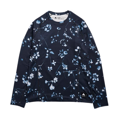 Burton Men's Synthetic Midweight Base Layer Crew Cyanotype Floral 2027