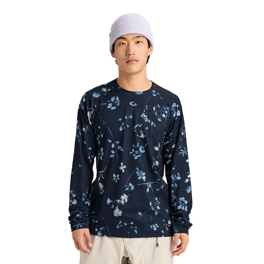 Burton Men's Synthetic Midweight Base Layer Crew Cyanotype Floral 2027