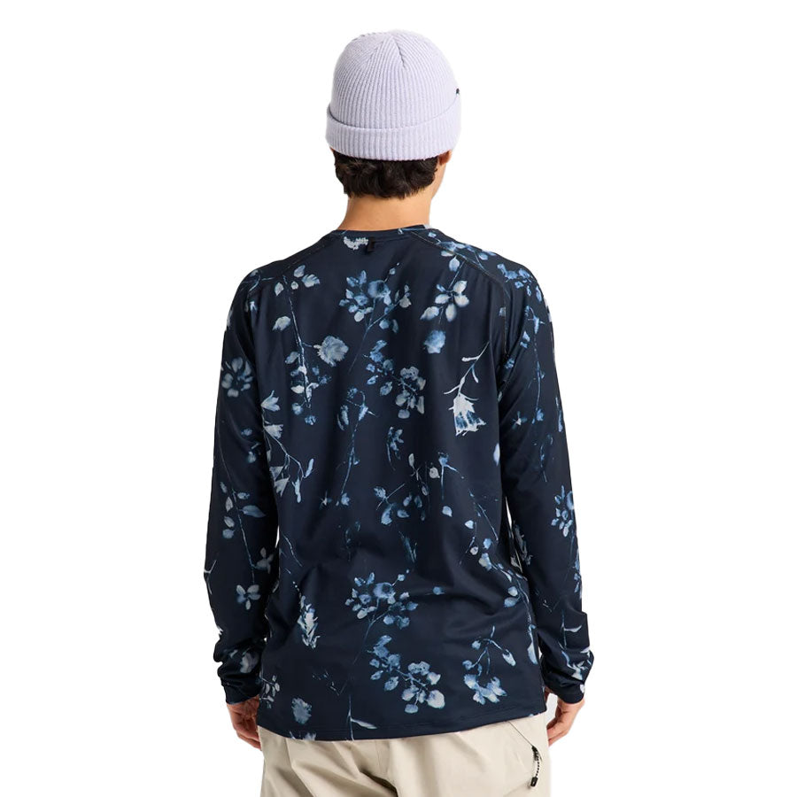 Burton Men's Synthetic Midweight Base Layer Crew Cyanotype Floral 2027