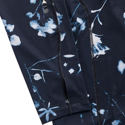 Burton Men's Synthetic Midweight Base Layer Crew Cyanotype Floral 2027