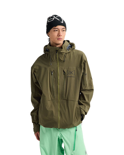 Burton Men's [ak] Hover Gore?Tex C-Knit 3L Stretch Jacket Dried Moss 2027
