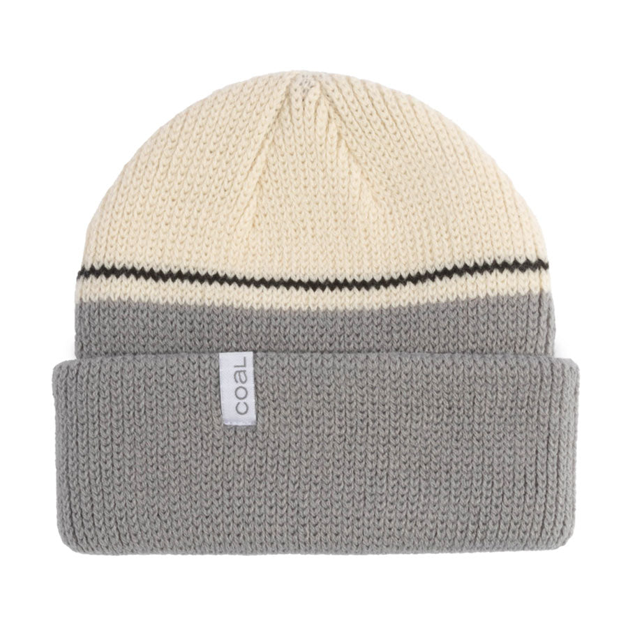 Coal Frena Beanie Mid Grey Blocked Stripe 2026