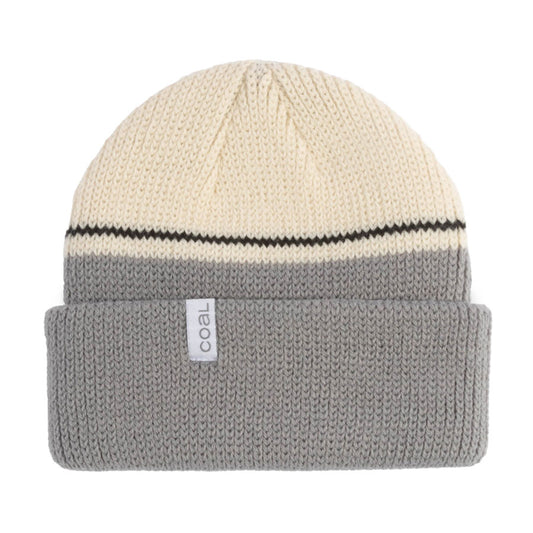 Coal Frena Beanie Mid Grey Blocked Stripe 2026
