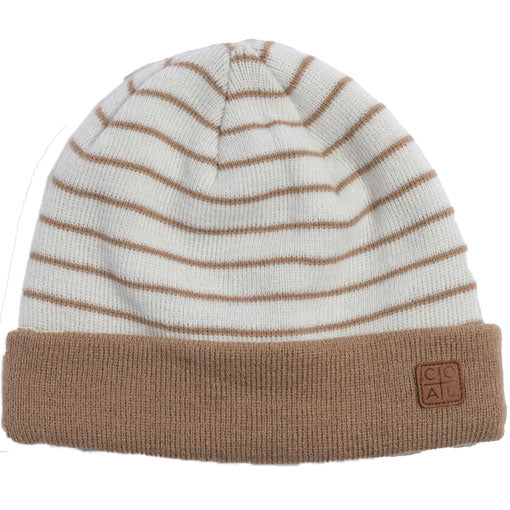 Coal The Harbor Beanie Khaki Stripe 2024