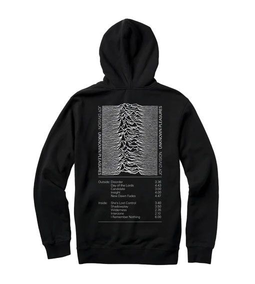 Color Bars Unknown Pleasure Hooded Sweatshirt - Black