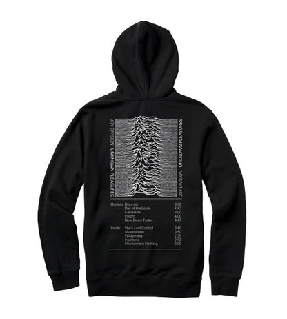 Color Bars Unknown Pleasure Hooded Sweatshirt - Black