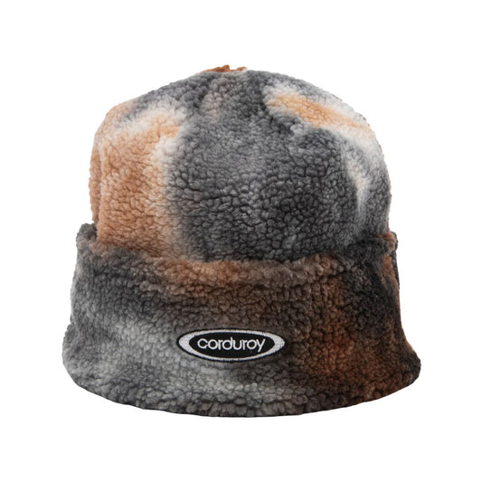 Corduroy Fleece Beanie Brown 2026