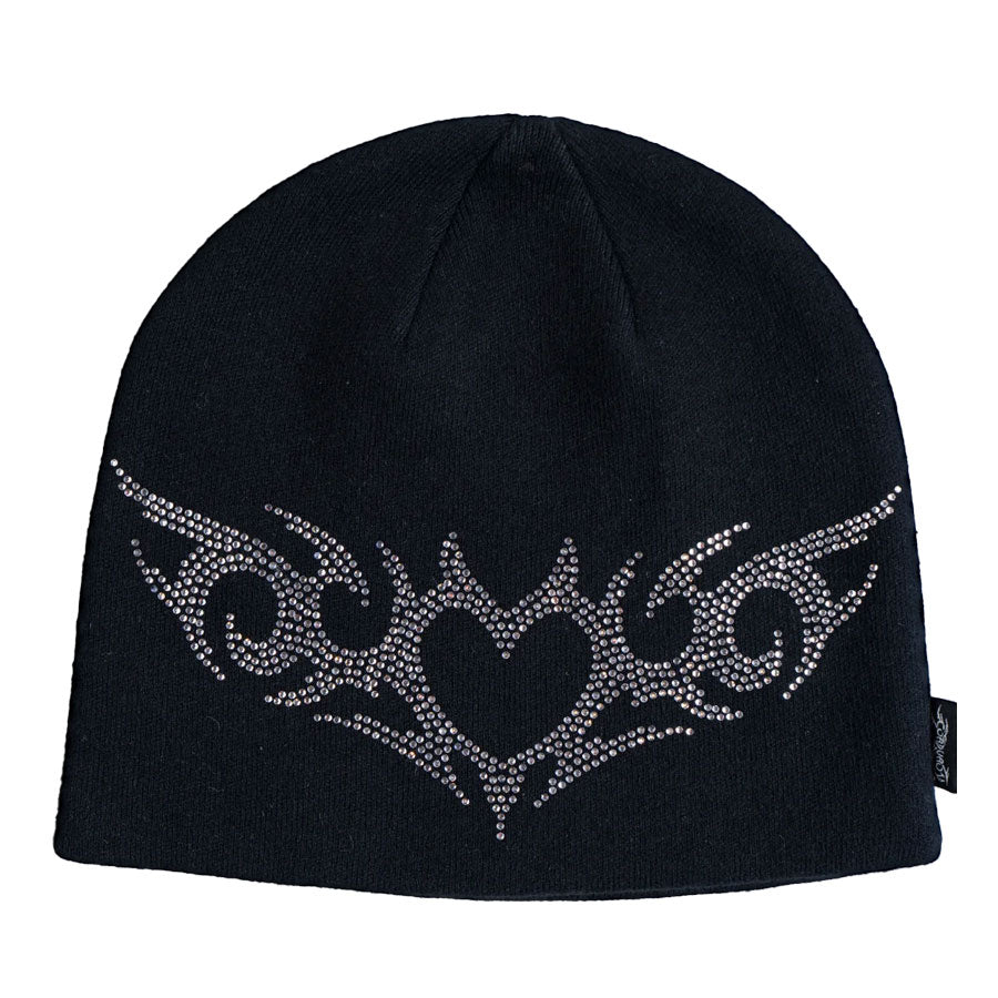 Corduroy Shine On Skully Beanie Black 2027