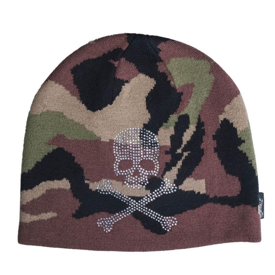 Corduroy Shine On Skully Beanie Camo 2027