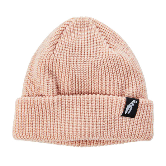 Crab Grab Claw Label Beanie Soft Pink
