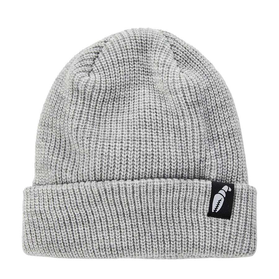 Crab Grab Claw Label Beanie Heather Grey