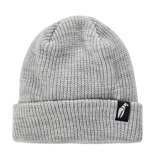 Crab Grab Claw Label Beanie Heather Grey