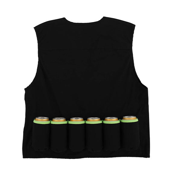 Creature Gravette Cut and Tie Utility Vest Black