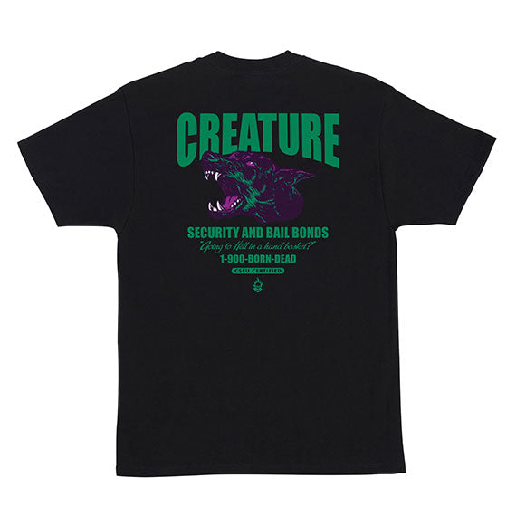 Creature Security Service T-Shirt Black