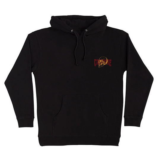 Creature Spiral Skull Hoodie Black