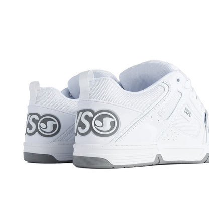 DVS Comanche Shoe White/White Grey Leather