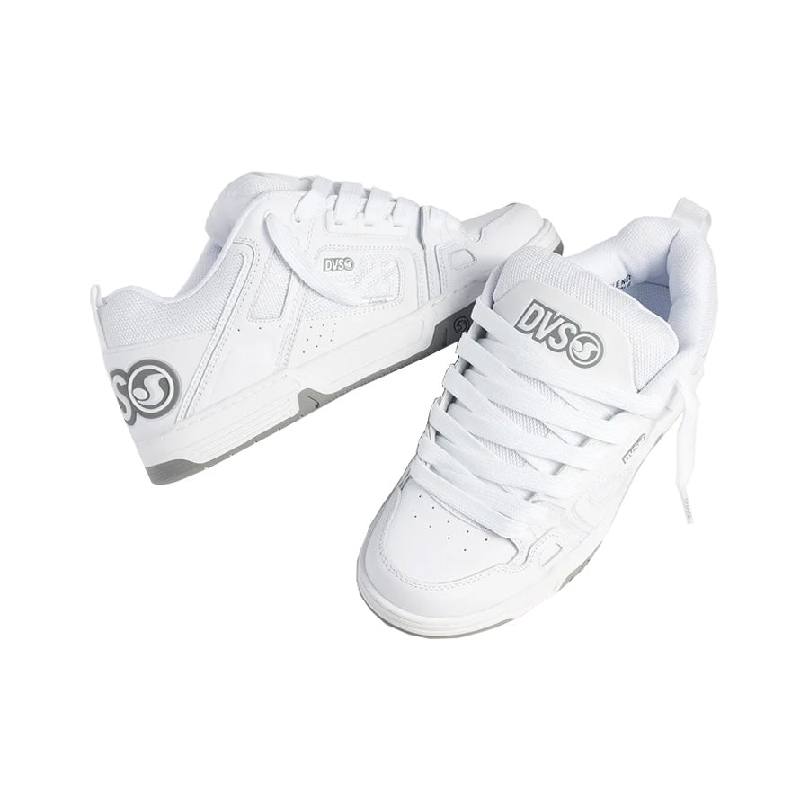 DVS Comanche Shoe White/White Grey Leather