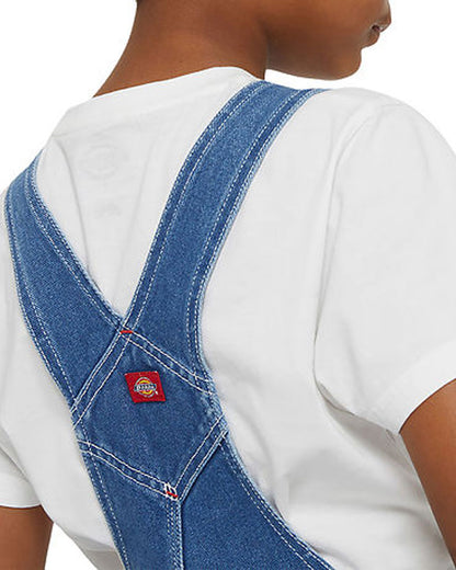 Dickies Kids' Denim Bib Overall Stonewashed Indigo Blue