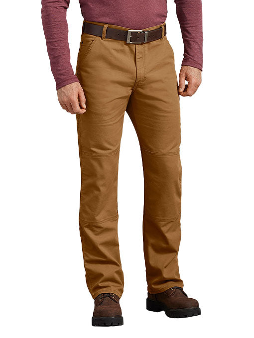 Dickies Tough Max Duck Double Knee Pant - Stonewashed Brown Duck