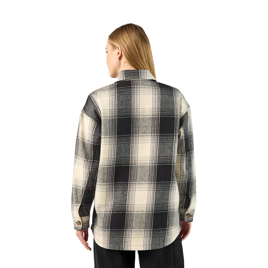 Dickies Women's Flannel Plaid Shacket Black
