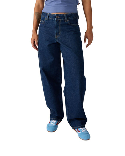 Dickies Women's Loose Tapered Work Jeans Dark Indigo