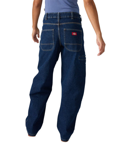 Dickies Women's Loose Tapered Work Jeans Dark Indigo