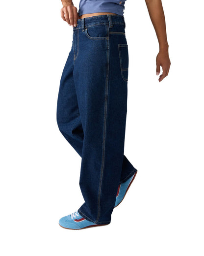 Dickies Women's Loose Tapered Work Jeans Dark Indigo