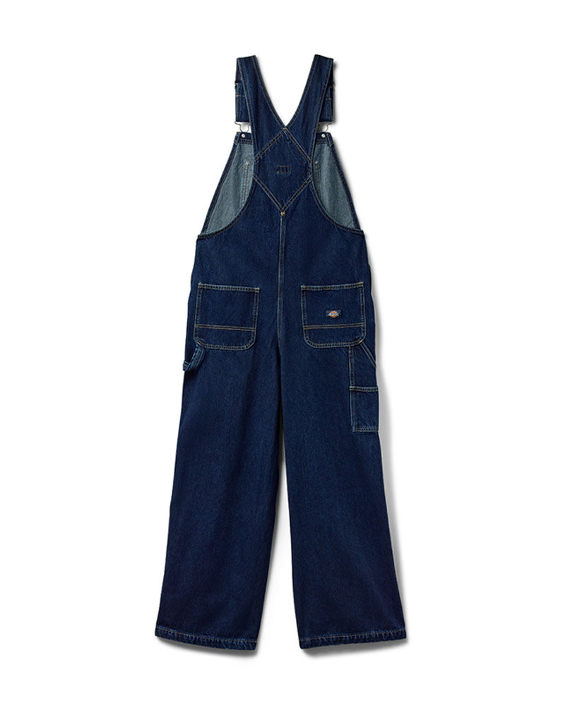 Dickies Women's Mechanic Loose Fit Bib Overall Dark Indigo