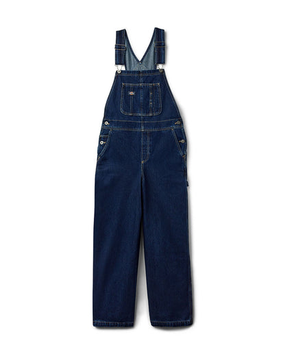 Dickies Women's Mechanic Loose Fit Bib Overall Dark Indigo