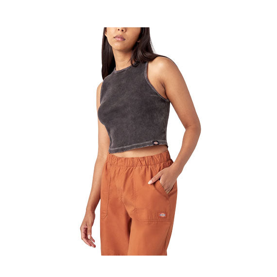 Dickies Women's Newington Tank Black Heritage Wash