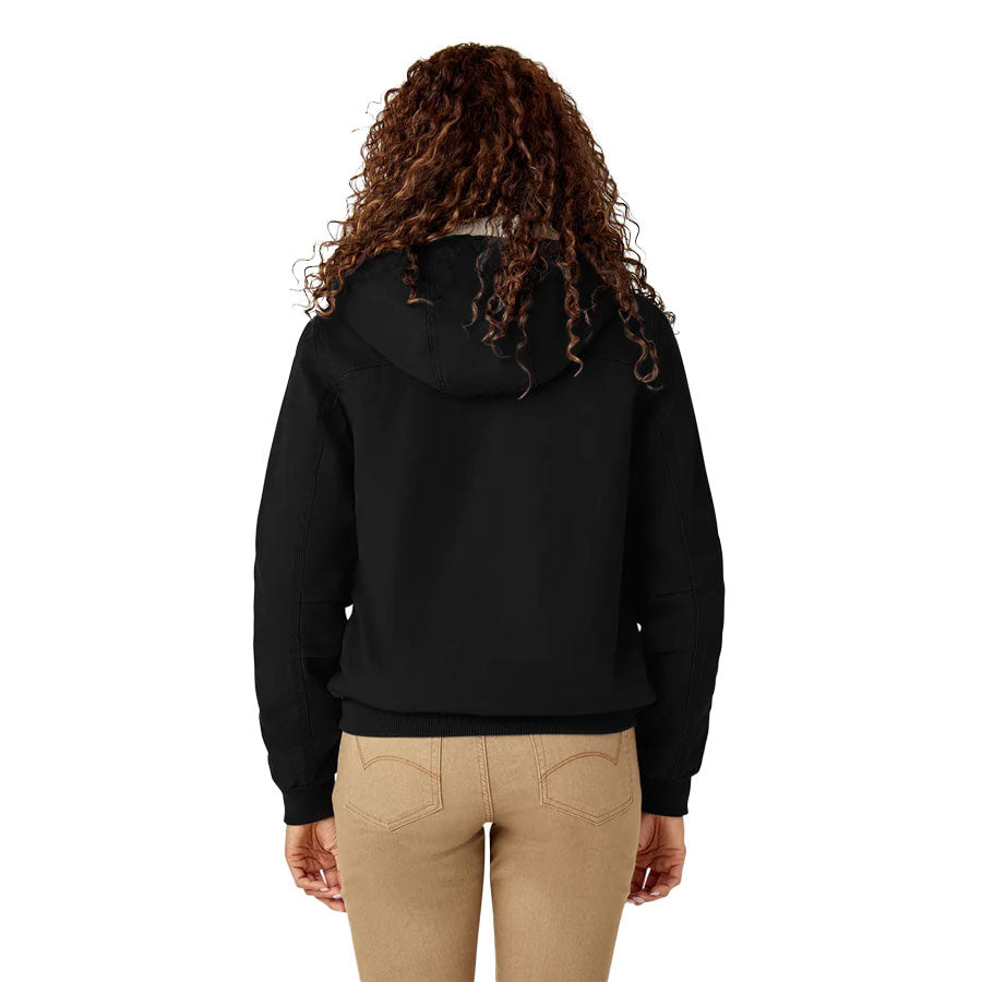 Dickies Women's Sherpa Duck Bomber Black