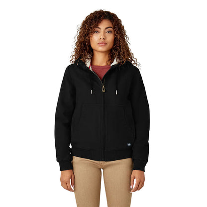 Dickies Women's Sherpa Duck Bomber Black
