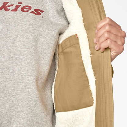 Dickies Women's Sherpa Duck Bomber Rinsed Nubuck