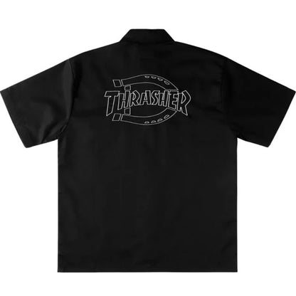 Dickies x Thrasher Short Sleeve Workshirt Black