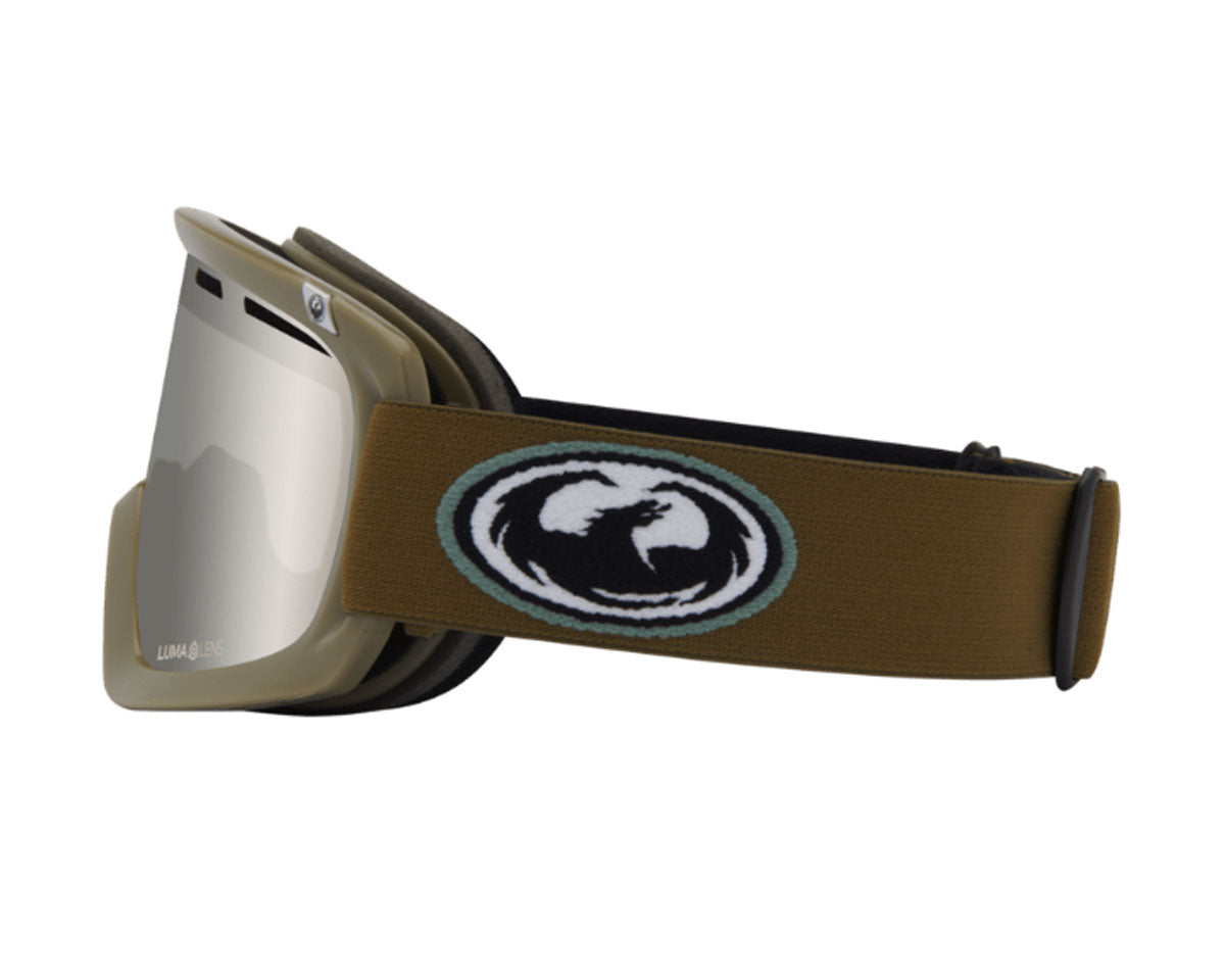 Dragon D1 Otg 2 Goggle Oldskool/Lumilens Silver Ion + Bonus Lens 2027