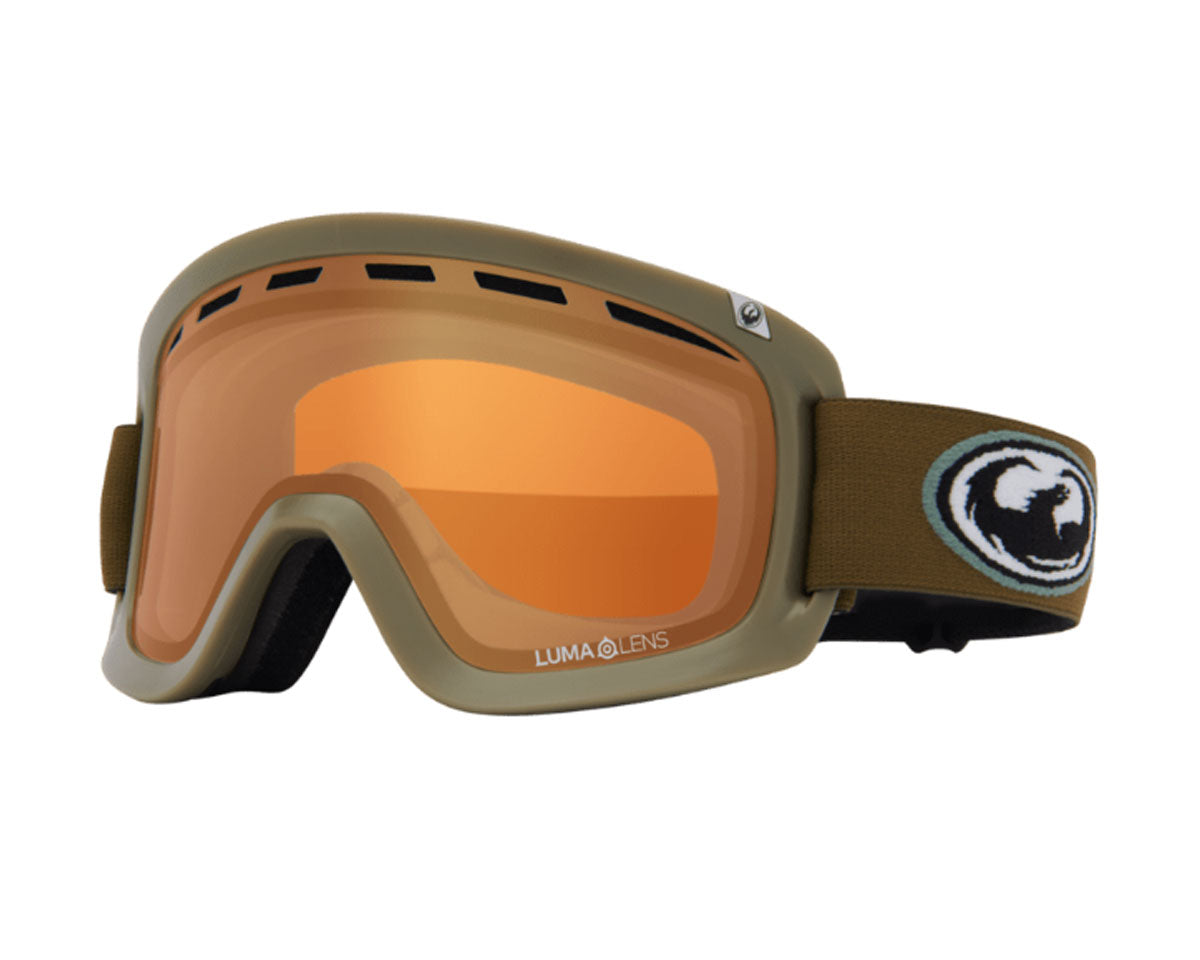Dragon D1 Otg 2 Goggle Oldskool/Lumilens Silver Ion + Bonus Lens 2027