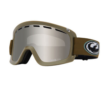 Dragon D1 Otg 2 Goggle Oldskool/Lumilens Silver Ion + Bonus Lens 2027