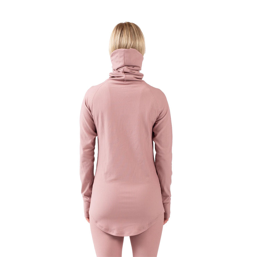 Eivy Women's Icecold Gaiter Rib Top Faded Woodrose 2026