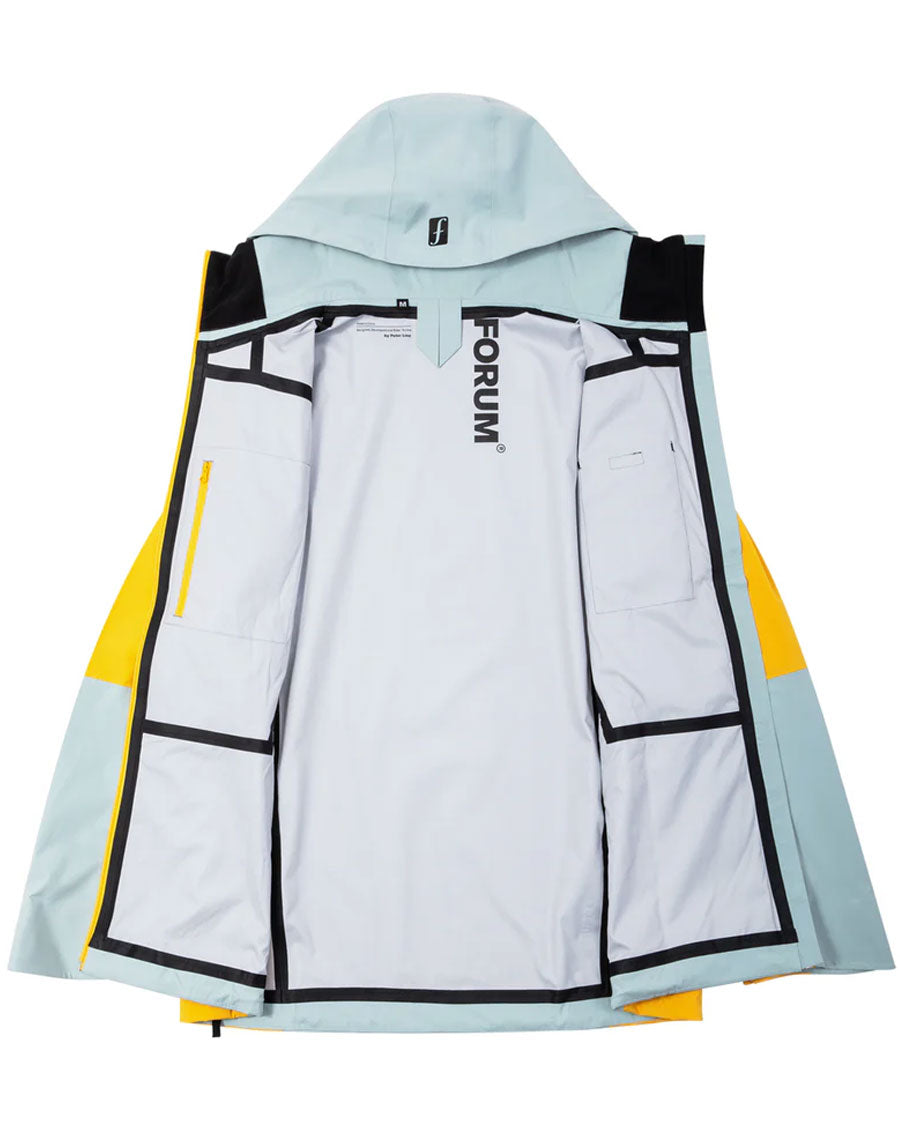 Forum Men's 3-Layer All Mountain Jacket Mist/Alpine Yellow