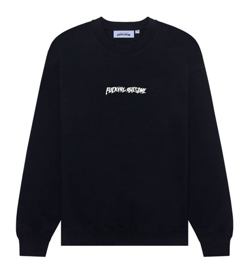 Fucking Awesome Little Stamp Crewneck - Black