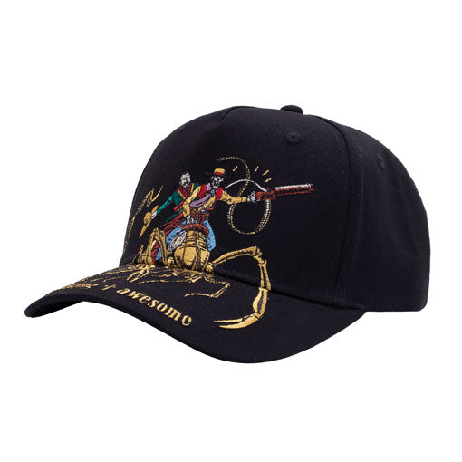 Fucking Awesome Louie Scorpion Snapback Cap - Black